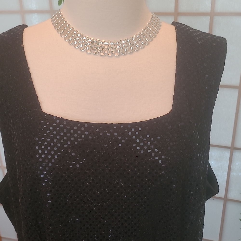 Elegant Black Sequin Maxi Dress